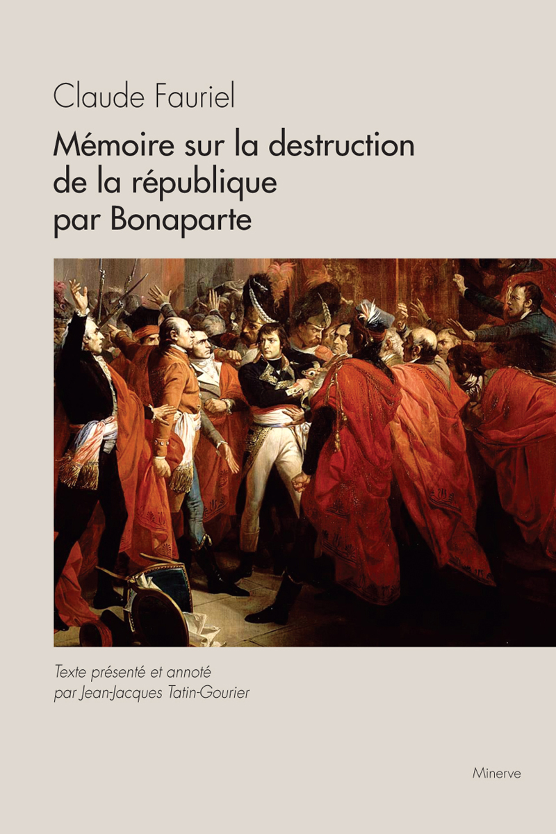 Couverture de Mémoire sur la destruction de la république par Bonaparte